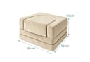 relaxdays Kindersitzgruppe 4-tlg. modular Beige Bild 4
