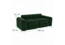relaxdays Kindersofa 10-tlg. Kinder Spielsofa modular grün Bild 4