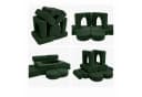 relaxdays Kindersofa 10-tlg. Kinder Spielsofa modular grün Bild 5