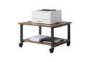 relaxdays Druckertisch mit Rollen Industrial-Schwarz Bild 2