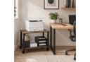 relaxdays Druckertisch mit Rollen Industrial-Schwarz Bild 3