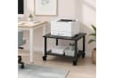 relaxdays Druckertisch mit Rollen Schwarz Bild 1