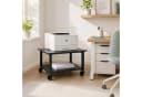 relaxdays Druckertisch mit Rollen Schwarz Bild 3
