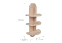 relaxdays Deko-Wandregal Boho 2er Set Kiefernholz Natur Bild 4