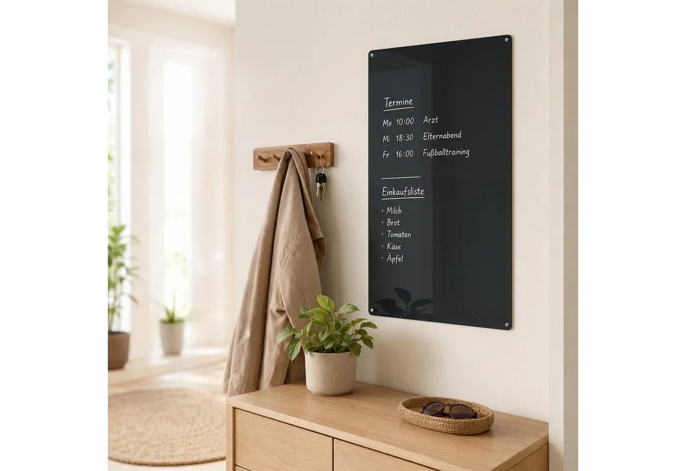 RELAXDAYS Magnettafel Stahl beschreibbar schwarz - Bild 5