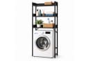 relaxdays Waschmaschinenregal 166 cm Schwarz Metall Bild 2