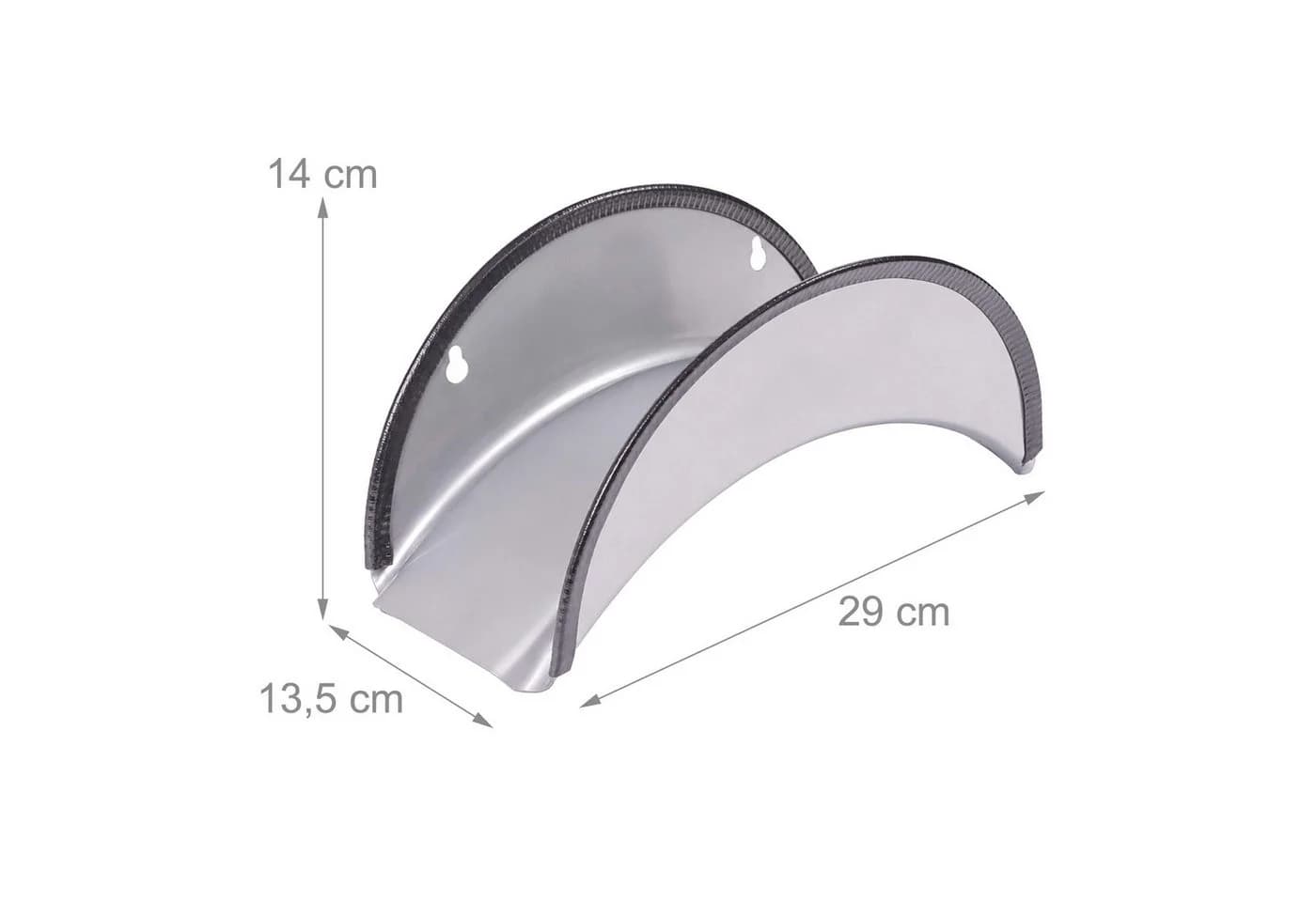 relaxdays Schlauchhalter 2er Set mit Kantenschutz Silber - Bild 4