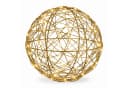 relaxdays LED Kugelleuchte Dekokugel 30 cm Warmweiß Gold Bild 2