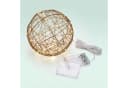 relaxdays LED Kugelleuchte Dekokugel 20 cm warmweiß gold Bild 5