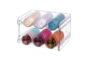 relaxdays Stapelbares Flaschenregal Transparent Kunststoff Bild 2