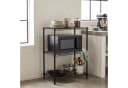 relaxdays Steckregal Metallregal Drahtgitter Schwarz Bild 1
