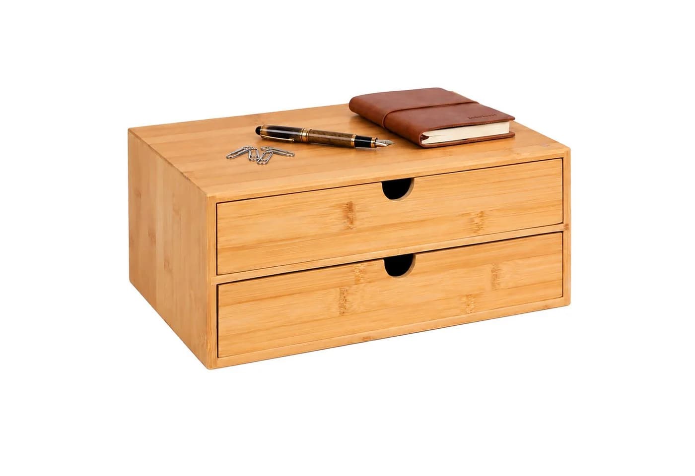 relaxdays Schubladenbox Bambus Braun - Bild 2