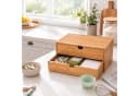 relaxdays Schubladenbox Bambus Braun Bild 3