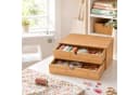 relaxdays Schubladenbox Bambus Braun Bild 5