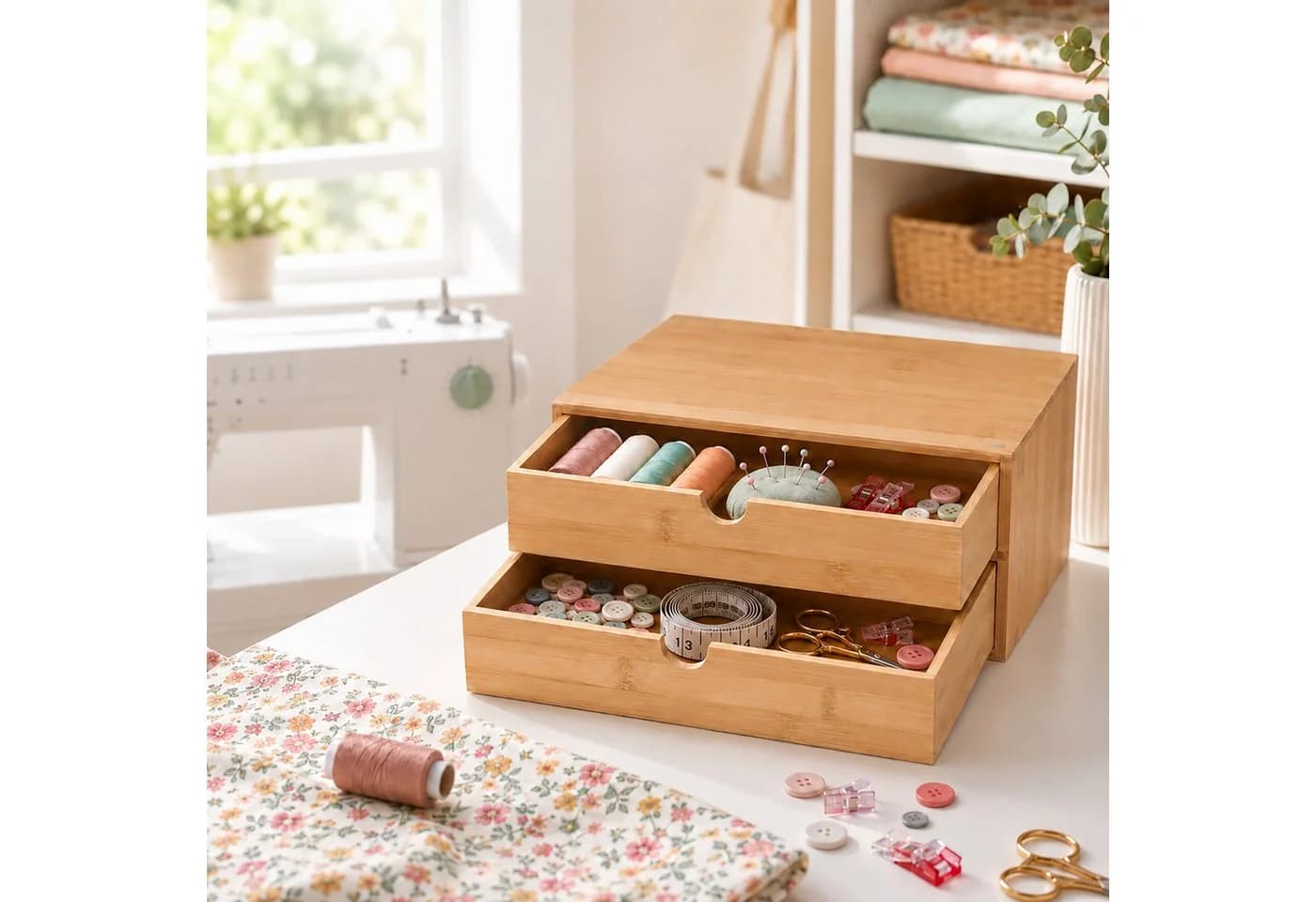 relaxdays Schubladenbox Bambus Braun - Bild 5