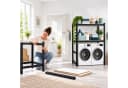 relaxdays Schwerlast Waschmaschinenregal Schwarz 9-tlg. Bild 3