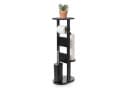 relaxdays WC-Garnitur mit Ablage Schwarz/Silber Bambus Bild 2