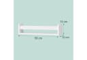 relaxdays Kinderregal Wand 3er Set Weiß MDF Bild 4