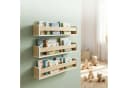 relaxdays Kinderregal Wand 3er Set Natur MDF Bild 1