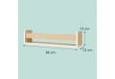 relaxdays Kinderregal Wand 3er Set Natur MDF Bild 4