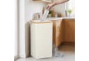 relaxdays Flaschensammler 100 L Beige Polyester Bambus Bild 1