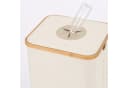 relaxdays Flaschensammler 100 L Beige Polyester Bambus Bild 5