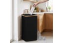 relaxdays Flaschensammler Schwarz 100 L Bild 1