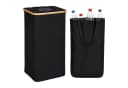 relaxdays Flaschensammler Schwarz 100 L Bild 2