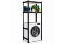 relaxdays Badregal Schwarzes Waschmaschinenregal Schwerlast Bild 2