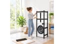 relaxdays Badregal Schwarzes Waschmaschinenregal Schwerlast Bild 3