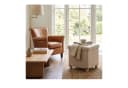 relaxdays Sitzhocker mit Stauraum Beige Leinenoptik Bild 3