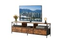 relaxdays TV Lowboard Industrial Schwarz mit Stauraum Bild 2