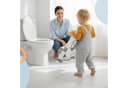 relaxdays Kinder-WC-Sitz mit Leiter Grau-Weiß höhenverstellbar Bild 3