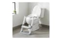 relaxdays Kinder-WC-Sitz mit Leiter Grau-Weiß höhenverstellbar Bild 5