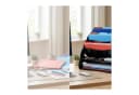 relaxdays Briefablage 5 Fächer Schwarz MDF Bild 5