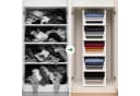 relaxdays Faltbox Kleiderschrank Organizer 5er Set Weiß Bild 1