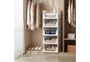 relaxdays Faltbox Kleiderschrank Organizer 5er Set Weiß Bild 3