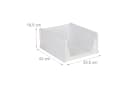 relaxdays Faltbox Kleiderschrank Organizer 5er Set Weiß Bild 4