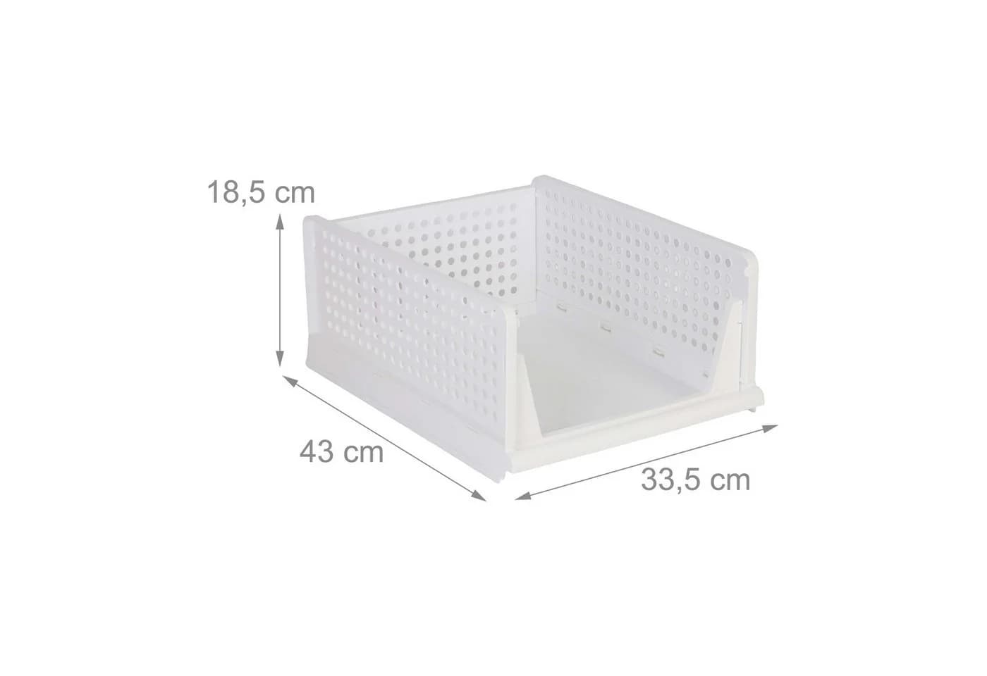 relaxdays Faltbox Kleiderschrank Organizer 5er Set Weiß - Bild 4