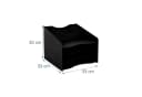 relaxdays Briefablage Schwarz 6-Fach DIN A4 Dokumentenablage Bild 4