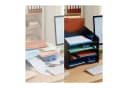 relaxdays Briefablage Schwarz 6-Fach DIN A4 Dokumentenablage Bild 5