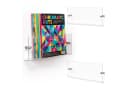 relaxdays Zeitungsständer Wand 3er Set Transparent Silber Bild 2