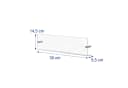 relaxdays Zeitungsständer Wand 3er Set Transparent Silber Bild 4