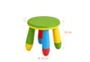 relaxdays Kinderhocker Pflegeleicht Bunt Kunststoff Bild 4