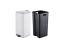 relaxdays Mülleimer 30 Liter weiß mit Trittpedal und Softclose Bild 5