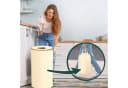 relaxdays Flaschensammler Beige 100l mit entnehmbarem Beutel Bild 5