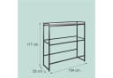 relaxdays Getränkekistenregal Industrial Design Metall MDF Braun Schwarz Bild 4