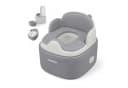 relaxdays Toilettentrainer Töpfchen 4-in-1 mit Deckel grau Bild 2