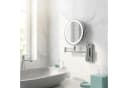 relaxdays Kosmetikspiegel mit Beleuchtung Wand silber Bild 1