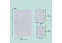 relaxdays Puzzle-Sortierschale Filz 6 Schubladen Hellgrau Bild 4